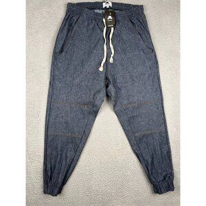 The Winston Jogger Sweatpant Elastic Drawstring Waist Mens 42-44 Blue